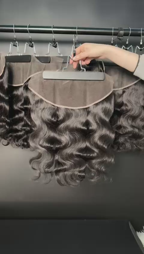 Luxxe (Pink Band)Extensions w/Luxxe Virgin 13x6 HD Lace Frontal Starting from