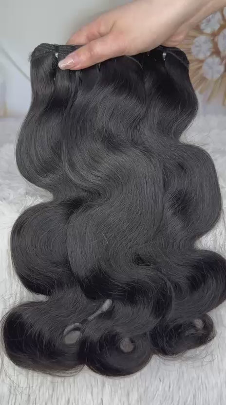 Luxxe (Pink Band)Extensions w/Luxxe Virgin HD 5x5 Lace Closure Starting from